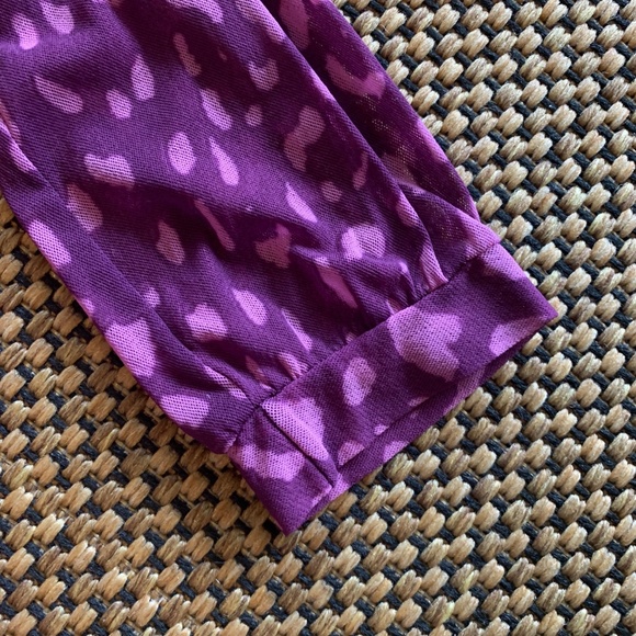 super cute pink/purple leopard print mesh shirt! - Picture 4 of 4
